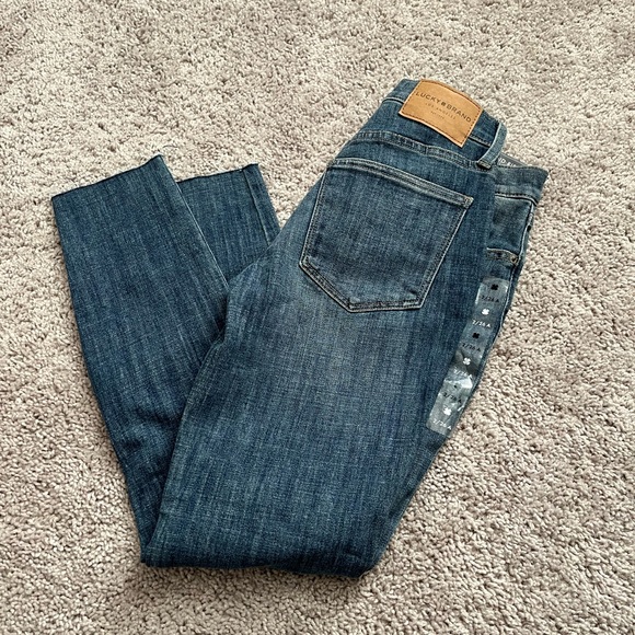 New Lucky Brand Size 2 26 Mid Rise Ava Skinny Jeans - Picture 2 of 4